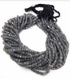 Multiple strands of shimmer coated Labradorite gemstone beads for wholesale jewelry making