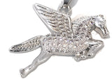 Horse Pendant, Animal Jewelry, Silver Horse Pendant, CZ Micro pave Horse Pendant, Animal Pendant, Jewelry Supplies, Jewelry Making