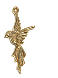 Gold Bird Charm, Silver Bird Charms, Large Charms, Jewelry Findings, DIY Jewelry, Gold Charms, Bird Charms, Animal Charms, 1 Pair ( 2 Pcs)