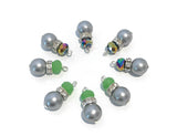 Jewelry Charms, Bracelet Charms, Pearl Charm, Bead Charms, Jewelry Making, Pearl Beads, Jewelry Findings, Crystal Charms, Bulk Charms, 2 Pcs