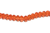 Rondelle Beads, Glass Beads, Faceted Glass Beads, Faceted Beads, Orange Beads, DIY Jewelry, Beading Supplies, Jewelry Supplies, 8x6mm, 72 pc