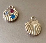 Shell Charms, Gold Shell Charms, Seashell Charm, Beach Charms, Ocean Charms, DIY Jewelry, Jewelry Findings, Jewelry Supplies, Jewelry Making