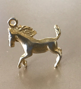 Horse Charms, Animal Charms, Gold Plated Charms, Gold Charms, Sterling Silver charms, Gold Horse Charms, Jewelry Supplies, Jewelry Making