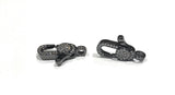 Micro Pave Clasps, Pave Lobster Claw Clasps, CZ Pave Clasps, Pave Findings, Lobster Clasps, Pave Lobster Clasp, Jewelry Findings, 24x9.5x5mm