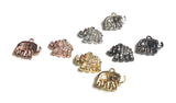 Elephant Charms, Animal Charm, Bracelet Charm, Bulk Charms, Wholesale Charms, Pave Elephant, Jewelry Findings, Jewelry Making, 9x11x2mm, 1pc