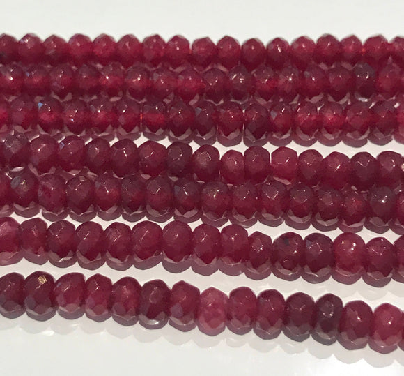 Red Onyx Gemstone Beads, Jewelry Supplies for DIY Jewelry Making, Bulk Beads, Wholesale Beads, Faceted Onyx Beads, 4mm Beads