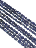 Natural Blue Sapphire Gemstone Beads, Genuine Gemstone Wholesale Beads, Jewelry Supplies for Jewelry Making, 6x4mm-9x6mm, 13"Strand