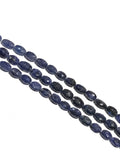 Blue Sapphire Beads, Sapphire Beads, Natural Gemstone Beads, Gemstone Beads, Jewelry Supplies, Wholesale Beads, 10x7mm-13x8mm, 13"Strand