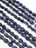 Blue Sapphire Beads, Sapphire Beads, Natural Gemstone Beads, Gemstone Beads, Jewelry Supplies, Wholesale Beads, 10x7mm-13x8mm, 13"Strand