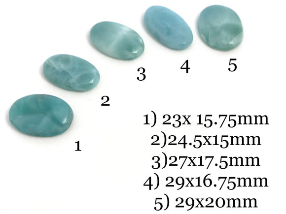 Larimar Cabochon, Gemstone Cabochon, Blue Larimar Cabochon, Natural Gemstone, Jewelry Supplies, Wire Wrapping, Jewelry Making, 1 Pc
