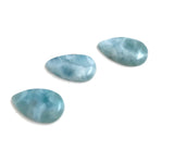 3Pcs Larimar Cabochon, Gemstone Cabochons, Loose Gemstone, Blue Larimar, Natural Gemstone Cabochons, Wire Wrapping, Jewelry Supplies