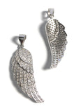 CZ Micro Pave Sterling Silver Wing Pendant, Jewelry Supplies, DIY Pendant, Memorial Gift, Sympathy Gift, Remembrance Gift