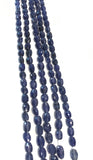 Natural Blue Sapphire Gemstone Beads, Genuine Gemstone Wholesale Beads, Jewelry Supplies for Jewelry Making, 6x4mm-9x6mm, 13"Strand