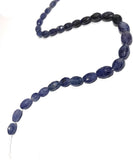 Blue Sapphire Beads, Sapphire Beads, Natural Gemstone Beads, Gemstone Beads, Jewelry Supplies, Wholesale Beads, 10x7mm-13x8mm, 13"Strand