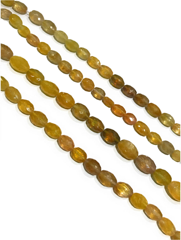 Natural Yellow Green Sapphire Gemstone Beads, Bulk Wholesale Beads, Jewelry Supplies for Jewelry Making, Yellow Gemstone Beads, 13