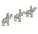 Elephant Pendant, Sterling Silver Pendant, Elephant Charm, Animal Pendant, Silver Pendants, Jewelry Supplies, Jewelry Findings, DIY Jewelry