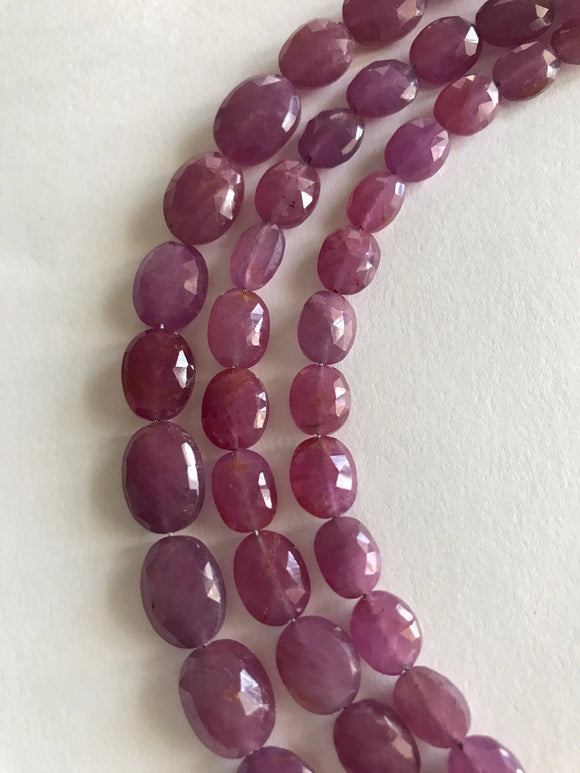 Pink Sapphire Beads, Gemstone Beads, Natural Sapphire Beads, September Birthstone, Wholesale Beads, Bulk Beads, Jewelry Supplies, 7