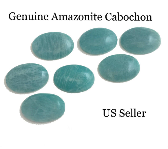7 Pcs Amazonite Cabochon, Loose Gemstone, Natural Gemstone, Jewelry Making, Jewelry Supplies, Wire Wrapping, Bulk Gemstone Cabochon