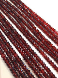 Natural Garnet Gemstone Beads, Genuine Mozambique Garnet Beads, Jewelry Supplies for Jewelry Making, Wholesale Beads, Bulk Beads, 5mm-5.5mm