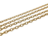 4.5 Foot Gold Filled Chain , Bulk Wholesale Chain, Jewelry Supplies for DIY Jewelry Making, Jewelry Findings, 6.5x 3mm