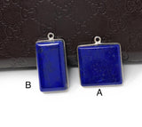Lapis Lazuli, Gemstone Charm, Lapis Lazuli Charms, Bezel Charms, Jewelry Supplies, Jewelry Making, Jewelry Findings, DIY Jewelry, Blue Charm