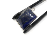Lapis Lazuli Gemstone Charms, Lapis Lazuli Charms, Bezel Charms, Jewelry Supplies for DIY Jewelry Making