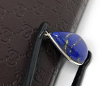 Lapis Lazuli, Gemstone Charm, Lapis Lazuli Charm, Silver Charm, Jewelry Supplies, Jewelry Making, Jewelry Findings, DIY Jewelry, 29x19.5X7mm