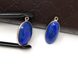 2 Pcs Lapis Lazuli Charms, Gemstone Charms, Bezel Charms, Jewelry Supplies, Jewelry Making, Jewelry Findings, DIY Jewelry, Bulk Charms