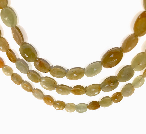 Natural Yellow Sapphire Gemstone Beads, Wholesale Jewelry Supplies for Jewelry Making, Genuine Sapphire Beads, 7