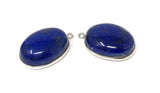 2 Pcs Lapis Lazuli Charms, Gemstone Charms, Bezel Charms, Jewelry Supplies, Jewelry Making, Jewelry Findings, DIY Jewelry, Wholesale Charms