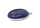 Lapis Lazuli Gemstone Charm, Sterling Silver Charm for DIY Jewelry Making, Jewelry Findings, 27x18.5mm