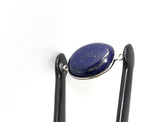 Lapis Lazuli Gemstone Connector, Lapis Lazuli Bezel Double Loop Charm, Jewelry Supplies for Jewelry Making, Jewelry Findings, 28x16mm