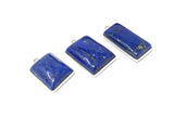 3 Pcs Lapis Lazuli Gemstone Charms, DIY Jewelry Making Wholesale Charms