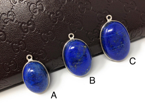 Lapis Lazuli Gemstone Charm, Lapis Lazuli Charms, Jewelry Supplies for Jewelry Making, Jewelry Findings, Bulk Wholesale Charms, 1 Pc