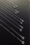 Wholesale 18" Sterling Silver Chain, DIY Front Clasp Necklace Chain, Bulk Chain, Jewelry Making, Jewelry Findings, Jewelry Supplies,