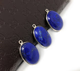 3 Pcs Lapis Lazuli Charms, Gemstone Charms, DIY Jewelry Making, Wholesale Charms