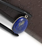 Lapis Lazuli Gemstone Charm, Lapis Lazuli Silver Charm, DIY Jewelry Making, 24x15.75mm