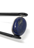 Lapis Lazuli Gemstone Charm, Lapis Lazuli Silver Charm, DIY Jewelry Making, 24x15.75mm