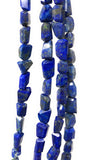 Lapis Lazuli Beads, Gemstone Beads, Bulk Wholesale Beads, Nugget Beads, Jewelry Supplies, 9x6mm-12x10mm, 12.5" Strand