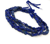 Lapis Lazuli Beads, Gemstone Beads, Bulk Wholesale Beads, Nugget Beads, Jewelry Supplies, 9x6mm-12x10mm, 12.5" Strand