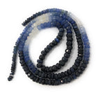 Sapphire Beads, Shaded Sapphire Beads, Gemstone Beads, Natural Gemstone Beads, Beading Supplies, Jewelry Making, Wholesale Beads, 16" Strand