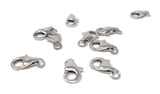 Wholesale 5 Pcs Sterling Silver Lobster Clasp, Lobster Claw Clasp, Jewelry Findings for DIY Jewelry Making, Bulk Silver findings, 11x7mm