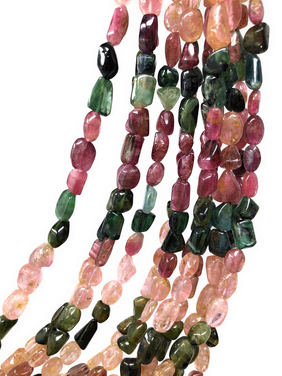 Natural Tourmaline Gemstone Beads, Beading Supplies for DIY Jewelry Making, Bulk Wholesale Beads, Tourmaline Nugget Beads Jewelry Supplies