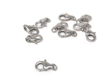 Wholesale 5 Pcs Sterling Silver Lobster Clasp, Lobster Claw Clasp, Jewelry Findings for DIY Jewelry Making, Bulk Silver findings, 11x7mm