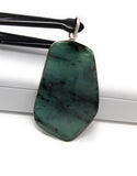 Emerald Pendant, Sterling Silver Pendant, Gemstone Pendant, May Birthstone Jewelry, Wholesale DIY Jewelry Making