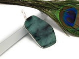 Emerald Pendant, Sterling Silver Pendant, Gemstone Pendant, May Birthstone Jewelry, Wholesale DIY Jewelry Making