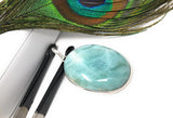 Larimar Pendant, Gemstone Pendant, Larimar, Gemstone Jewelry, Silver Pendant, Sterling Silver Pendant, Natural Gemstone Pendant, 47.65x25mm