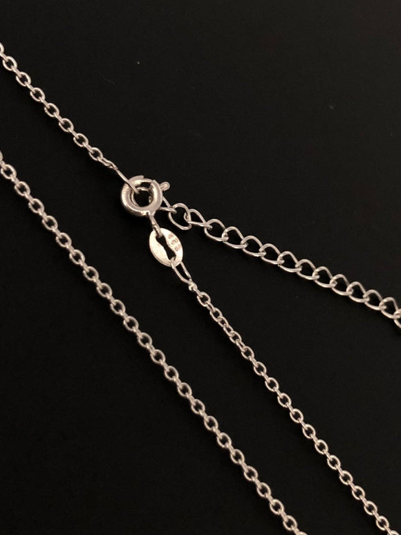 Sterling Silver Necklace Chain, Silver Link Chain 1.3mm, Jewelry Findings, Wholesale DIY Jewelry Making Supplies, 18