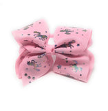 Hair Bow Headband for Girls, Large Pink Unicorn Headband, Hair Accessories for Kids, Birthday Gift and Party Favors, 1 Pc