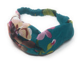 Printed Knot Turban Elastic Headband, Floral Knotted Headwrap for Girls, Turban Elastic Headband for Women, 1 Pc